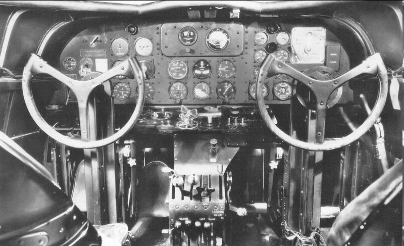 Cockpit of the Boeing 247